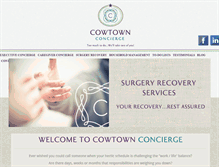 Tablet Screenshot of cowtownconcierge.com